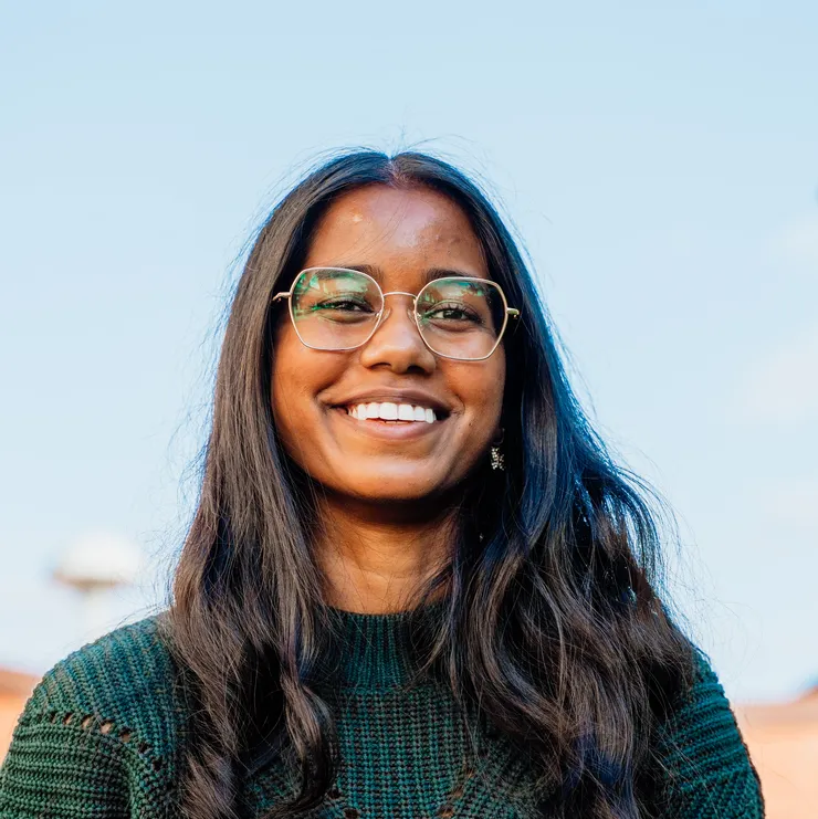 Portrait of smiling woman