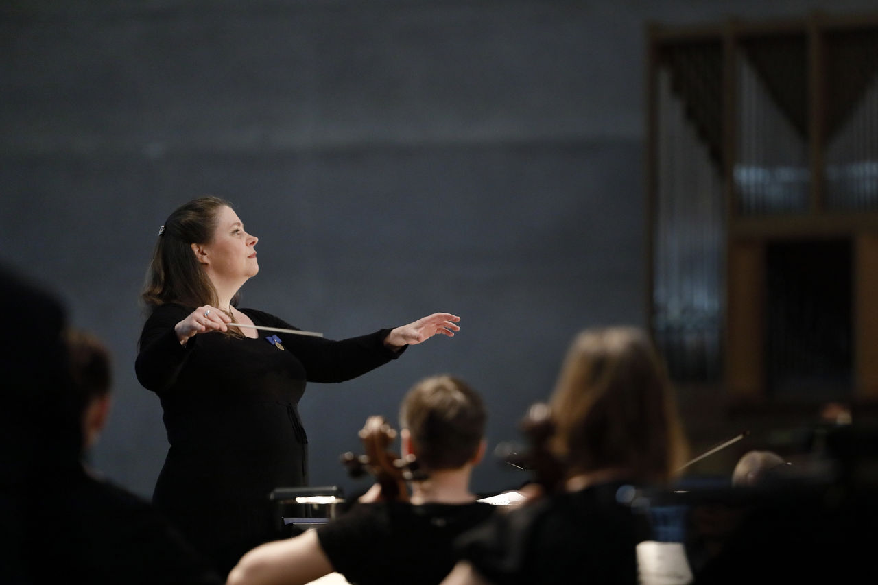 170519 Akademisk Högtid vid Linköpings Universitet - konsert i Missionskyrkan den 19 maj 2017 i Linköping.   Östgöta Kammarkör, Linköpings Akademiska Orkester. Dirigenter: Christina Hörnell och Merete Ellegaard  Foto: Peter Holgersson AB