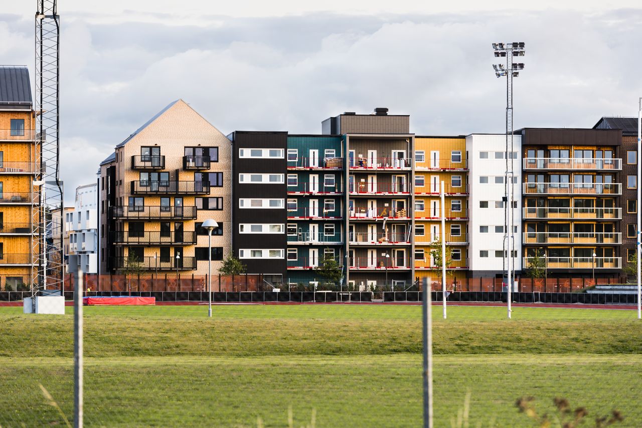 architecture of Valla city in Linköping