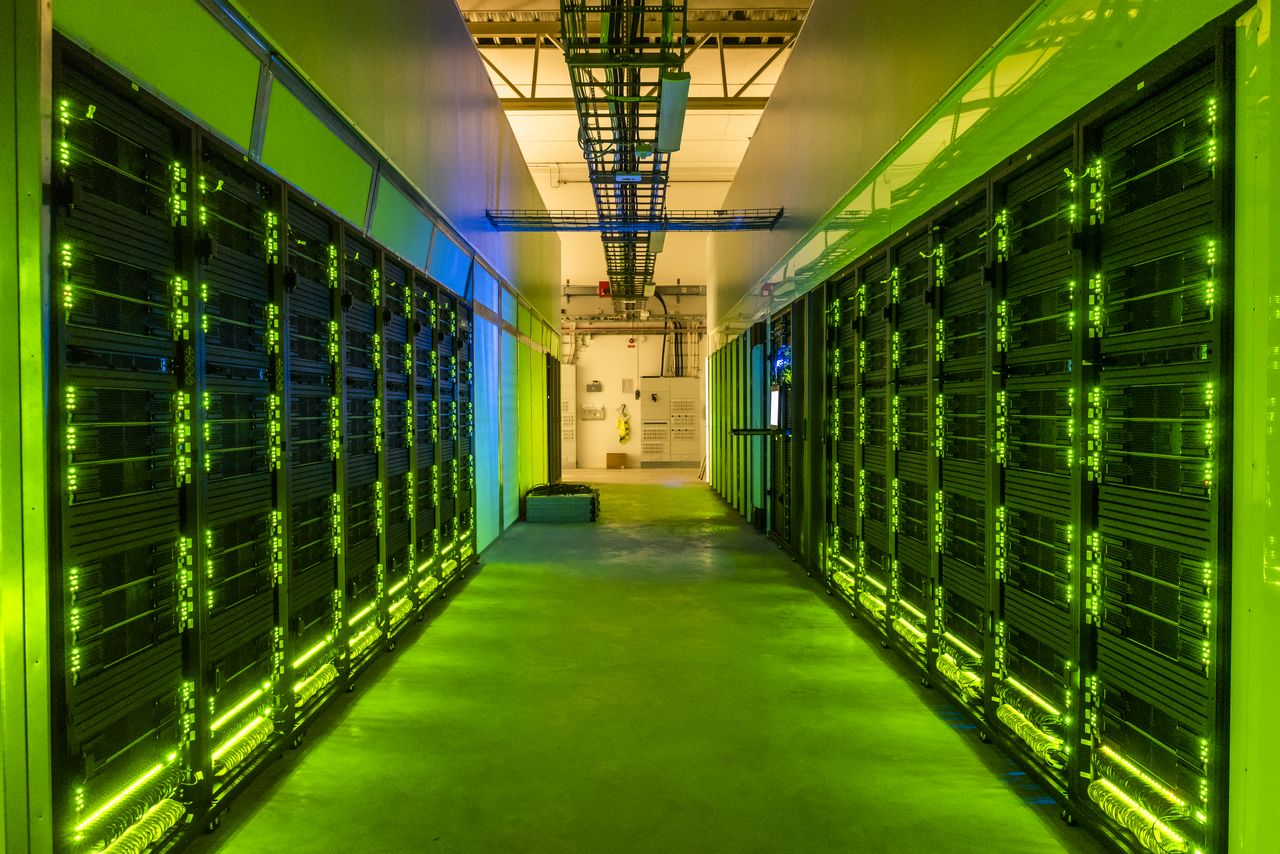 Data center at National Supercomputer Centre, Campus Valla, Linköping University.