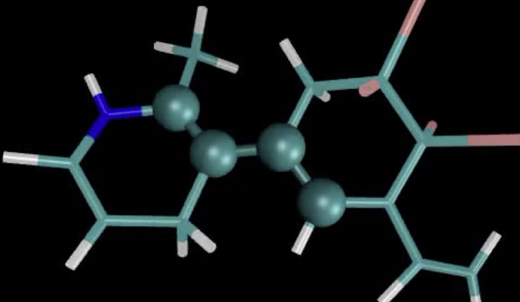 3D illustration of the molecule