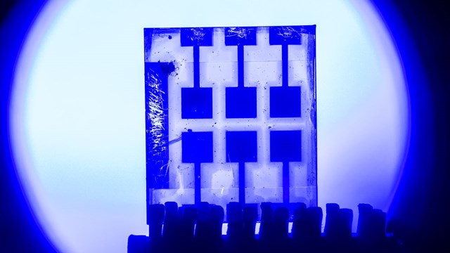 The film in the new perovskite transfers both text and images, rapidly and reliably