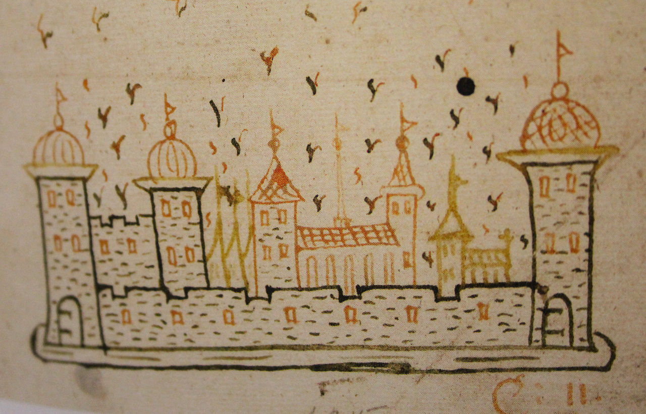 Illustrationer ur Joen Petri Klints järteckenbok från 1500-talet