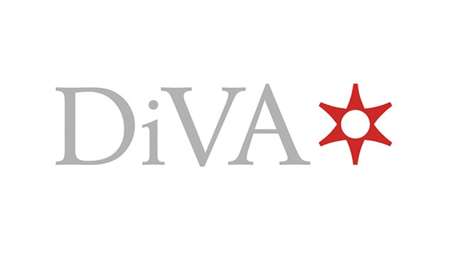 The text DiVA with a logotype.