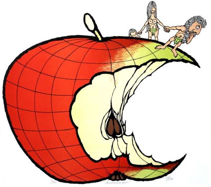 Kunsskapens äpple, illustration