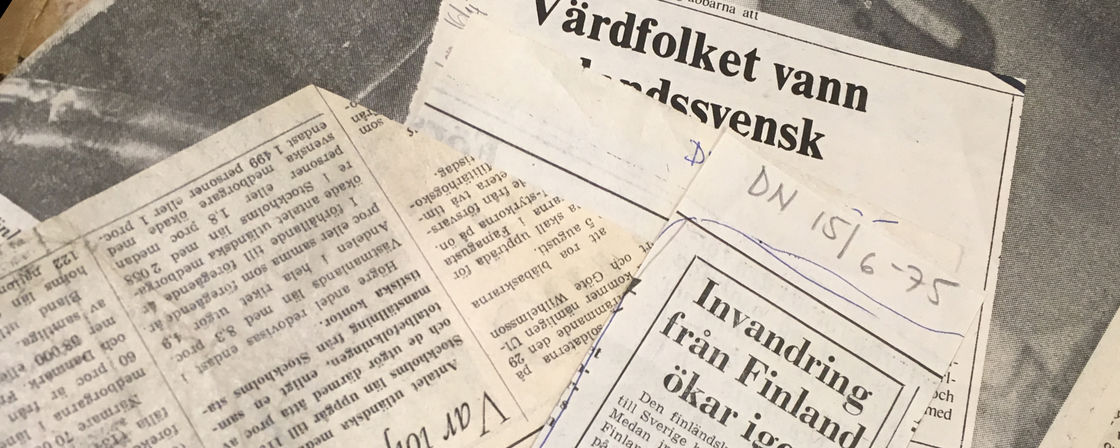 Tidningsklipp om migration.