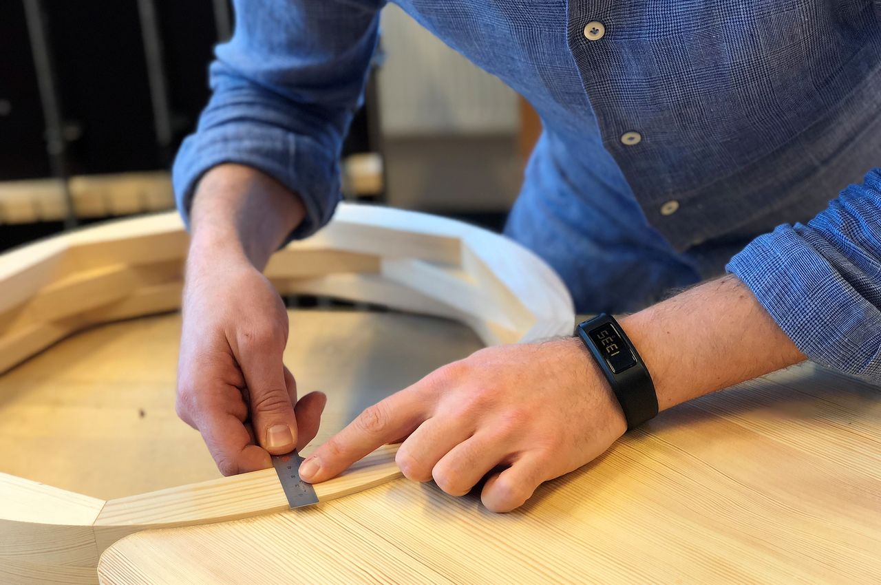 Arbete i snickeriet på Malmstens