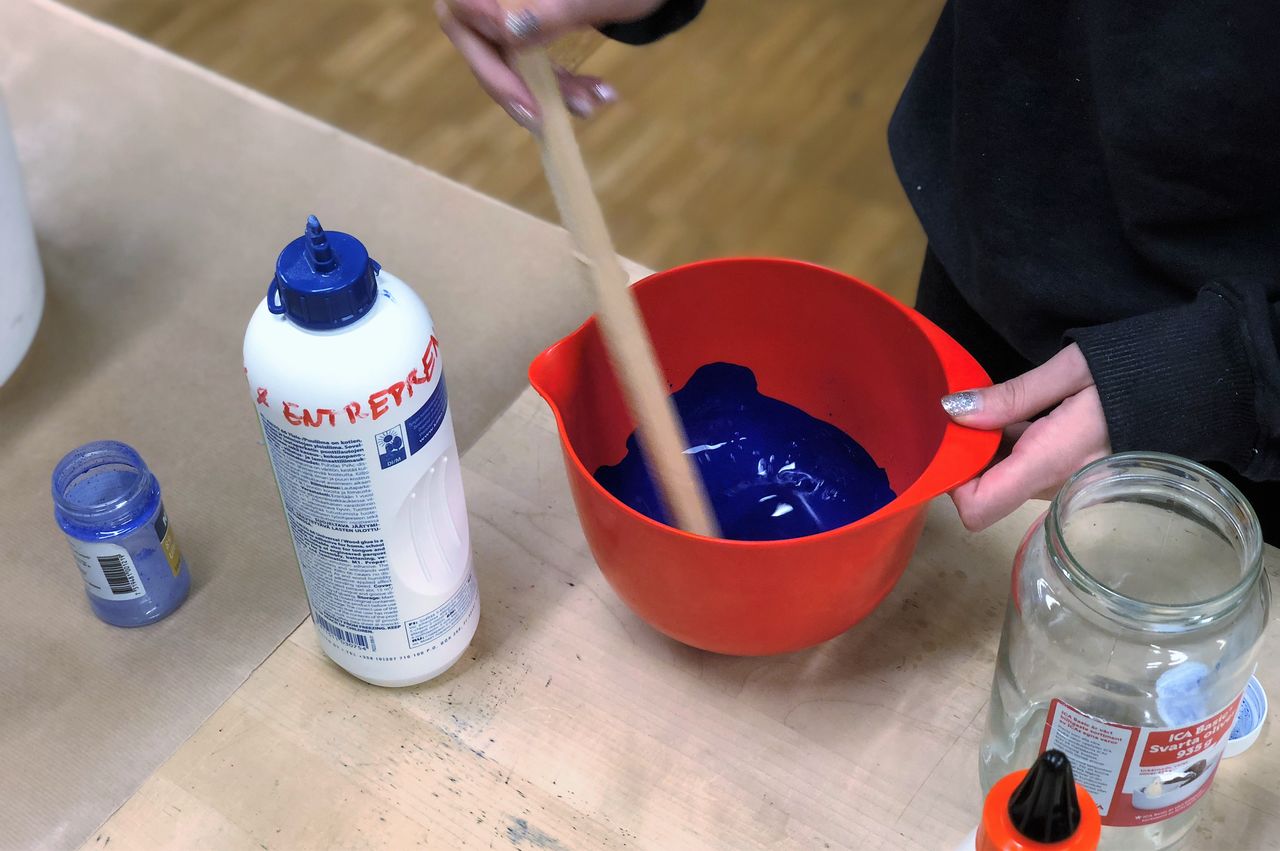 Arbete i snickeriet på Malmstens