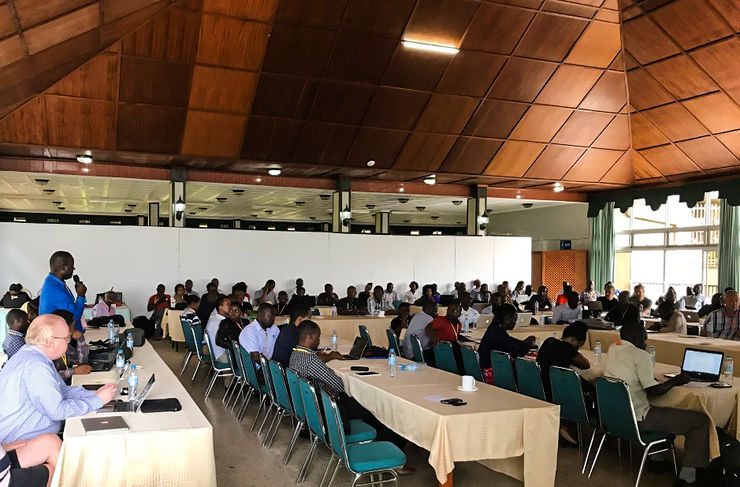 Participants at the third network meeting in Entebbe, Uganda, 2018.