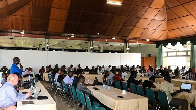 Participants at the third network meeting in Entebbe, Uganda, 2018.