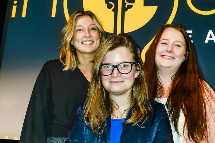 Melina Atterflod, Jennie Blom Kall och Lovisa Sjögren.