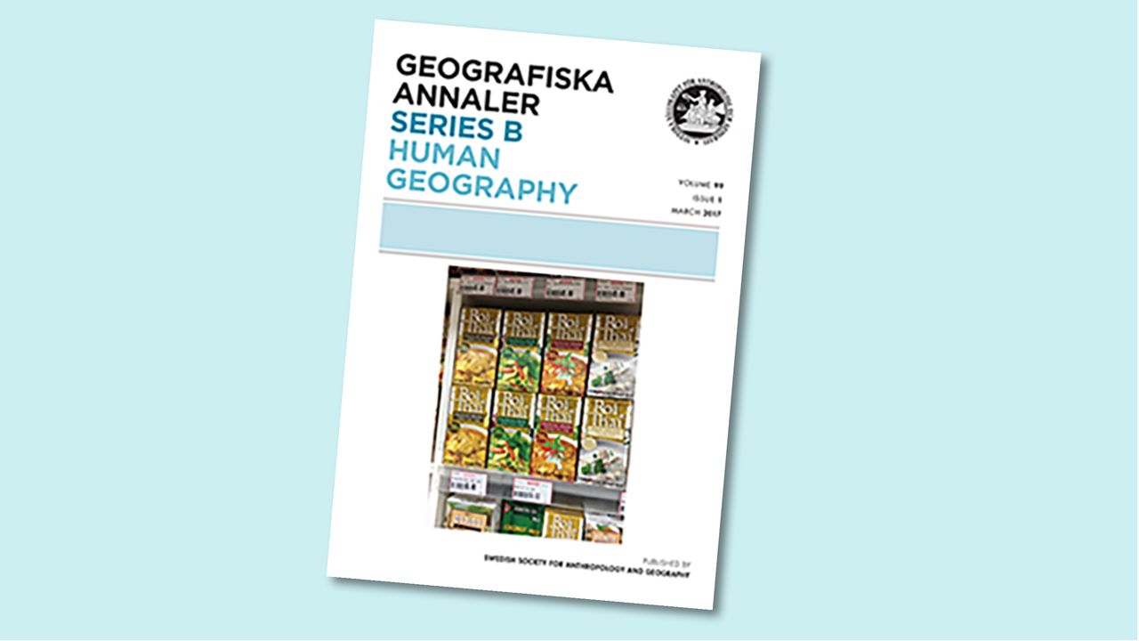 Cover of geografiska annaler - series B