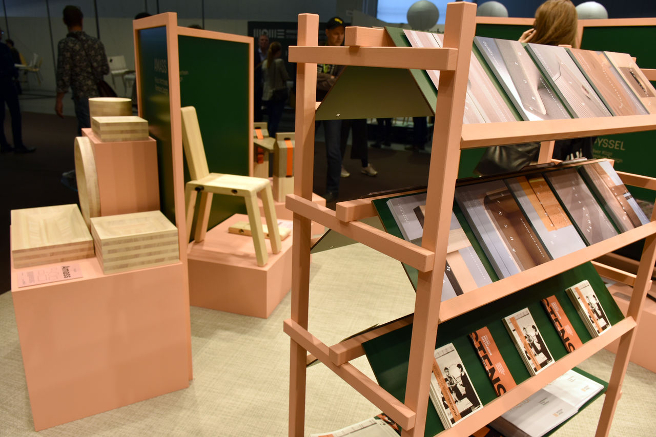 Detaljbild av montern på mässan