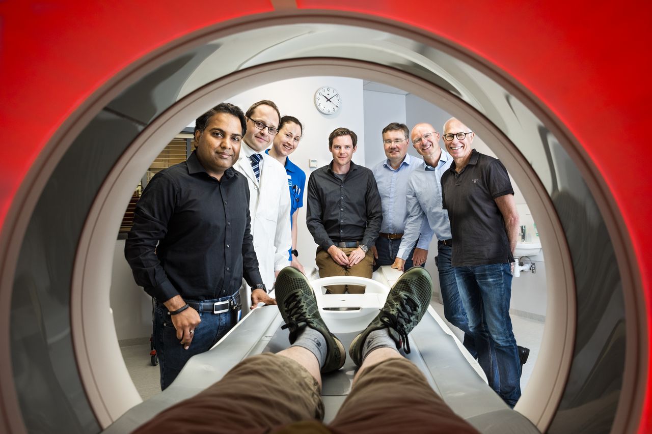 Hela forskargruppen: Vikas Gupta, Carl-Johan Carlhäll, Lilian Henriksson, Jonas Lantz, Matts Karlsson, Tino Ebbers och Anders Persson.