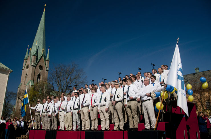 Linköping's student singers.