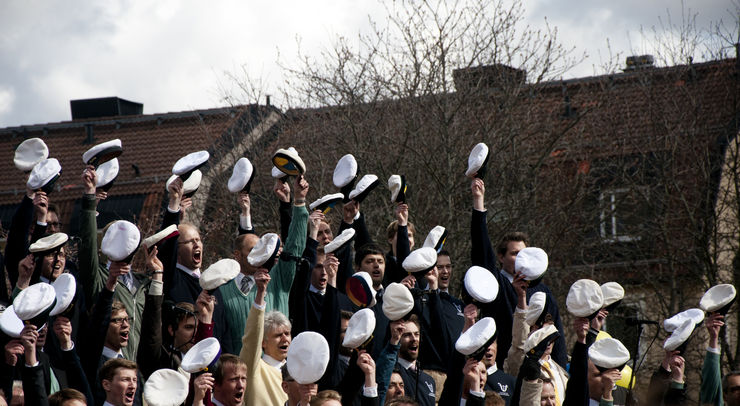 Valborgsfirande studentmössor