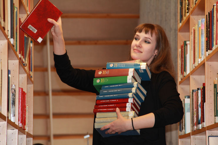 Rebecca Wikström, student på kandidatprogrammet Språk, litteratur, medier