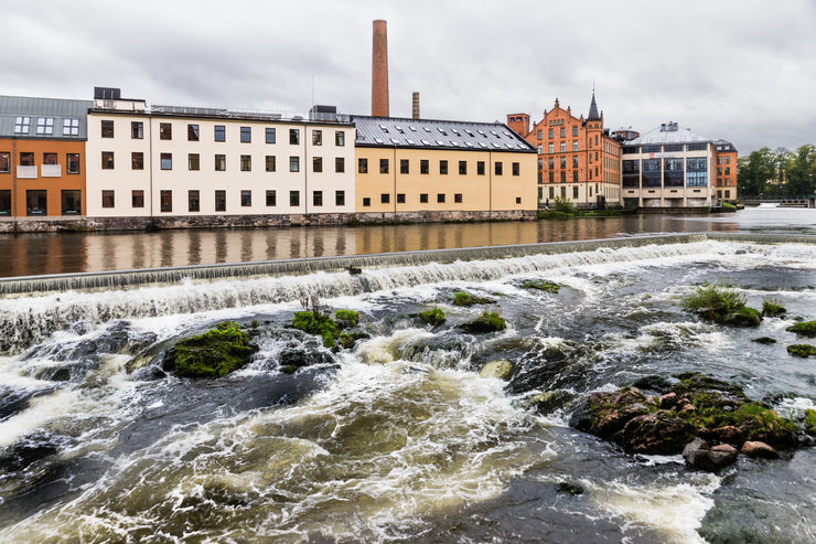 Kvarteret Kopparhammaren vid Motala ström i Norrköping.