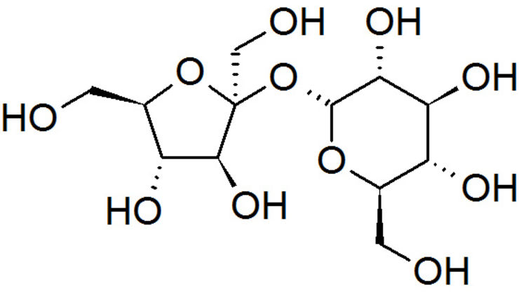 molekylformel för sukros
