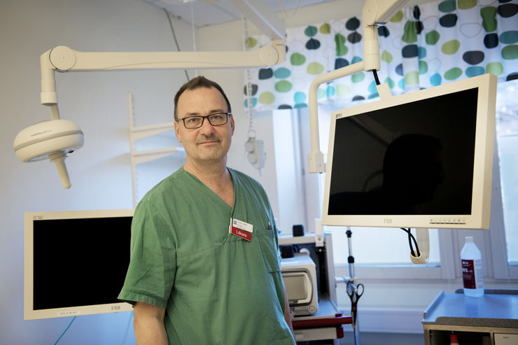 porträtt Torsten Olbers, Vrinnevisjukhuset. För Forskning och utveckling, Region Östergötland.