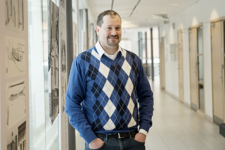 Porträtt Walker Jackson, Universitetslektor, avdelningen för Neurobiologi. För Forskning och utveckling, Region Östergötland.