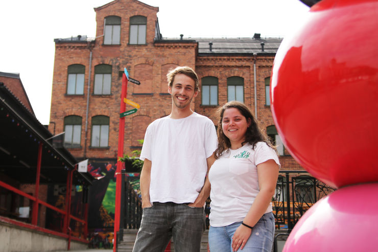 Joachim Biela och Gabriela Giannatasio Nobres, studenter vid internationella masterprogrammet Ethnic and migration studies, vid LInköpings universitet.