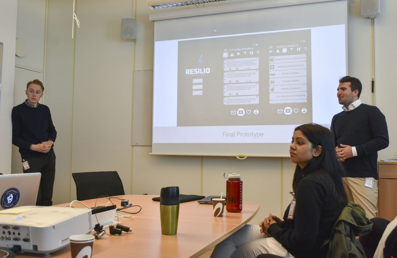 Presentation på Saab.