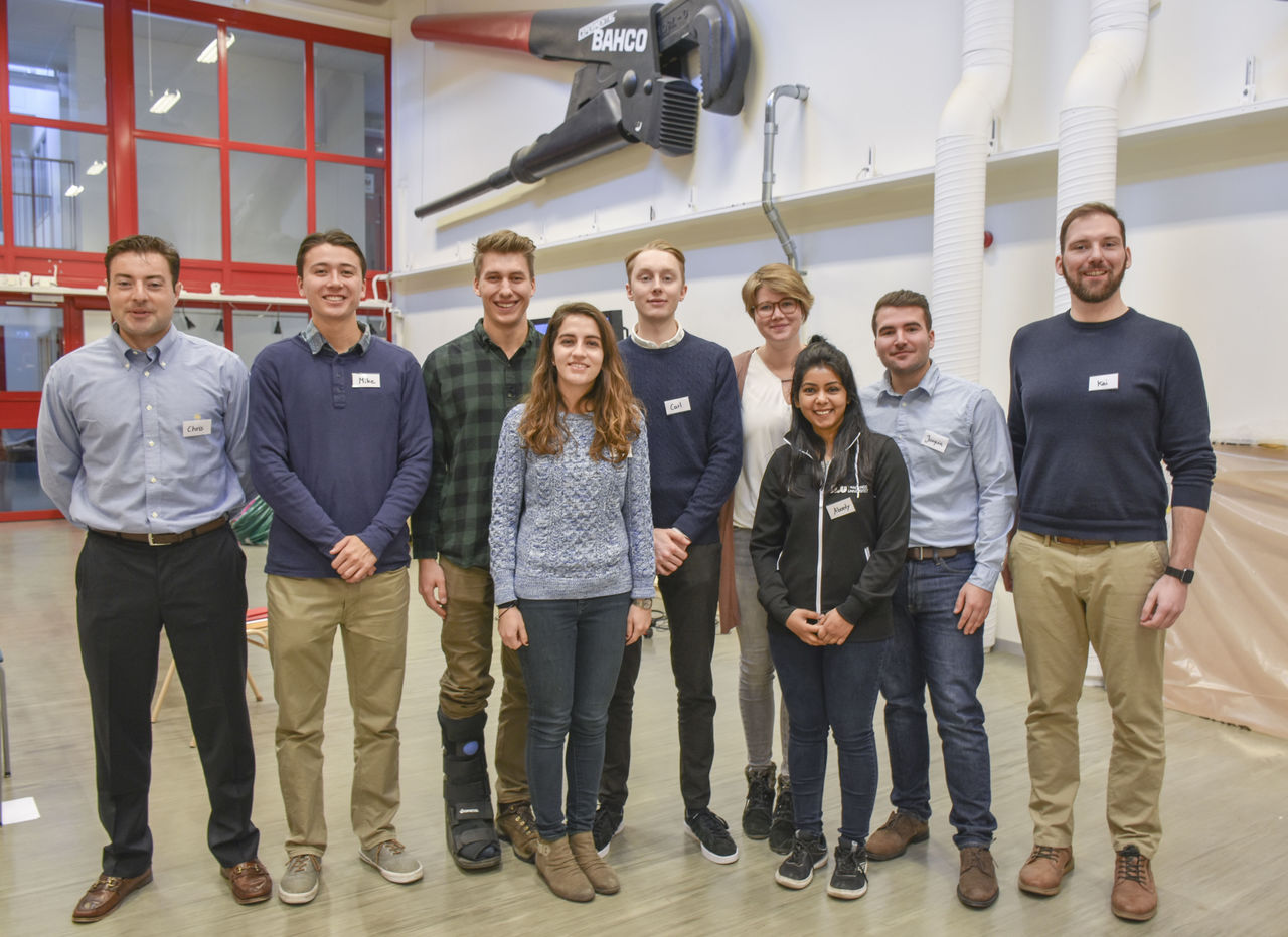 The student group gathered at LiU.
