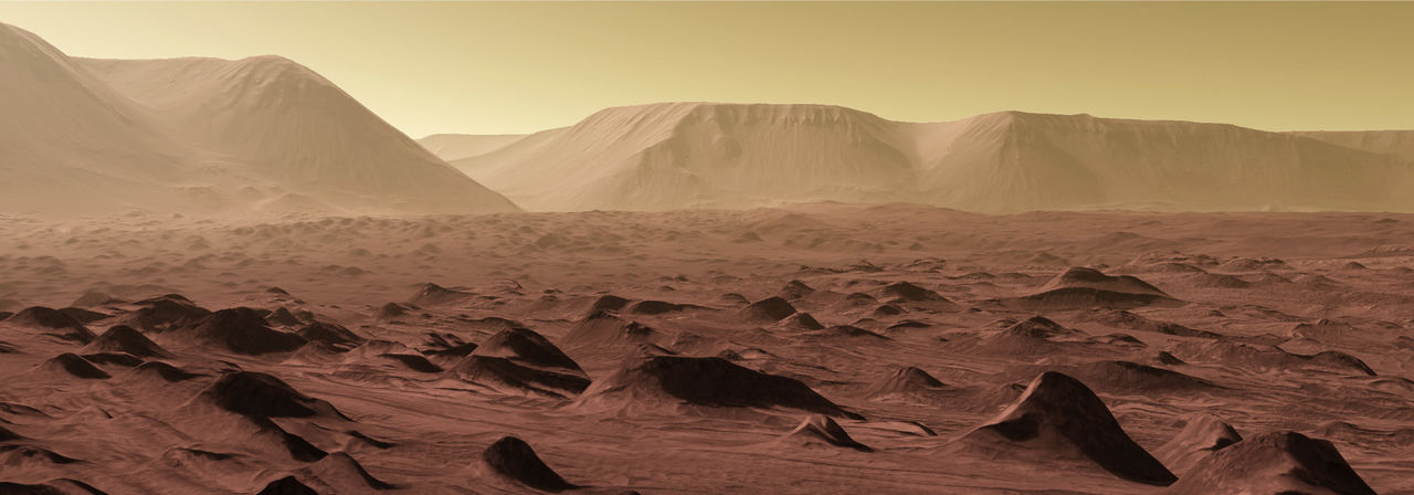 Sand dunes on Mars