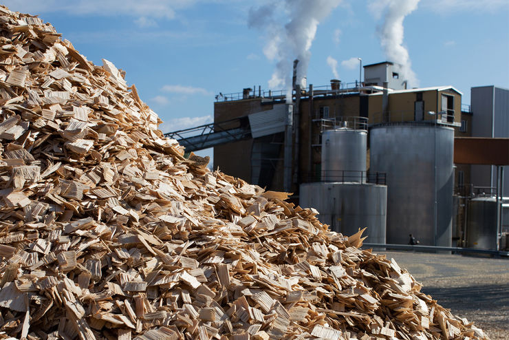 Wood chips at Billerud Korsnäs