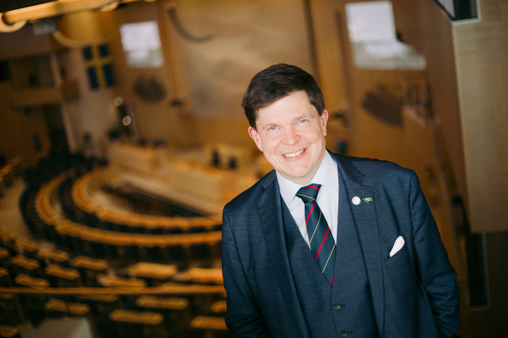 Sveriges riksdags talman Andreas Norlén är årets alumn 2019.