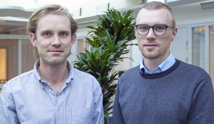 Carl-Johan Sommar och Albin Olausson Algotsson. Fotograf: Linda Fredrikson IEI, 190925