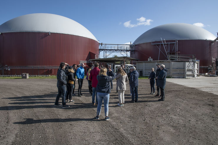 Studiebesök Vadsbo mjölk, Västergötland.