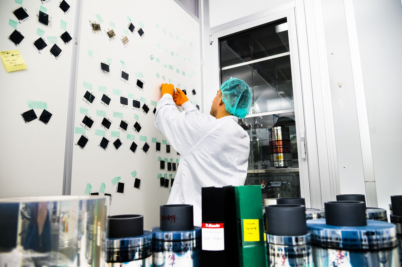 Här testas de organiska solcellerna