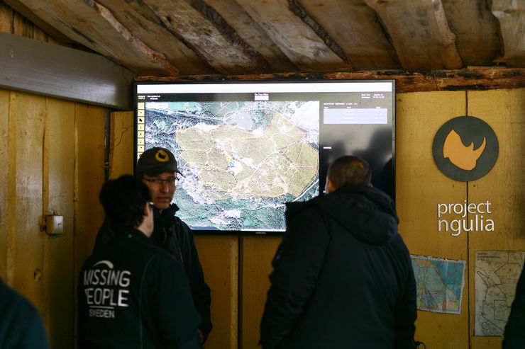 191021 Sökområdet när 40 studenter med hjälp av mobildata, WiFi och Bluetooth samt skallgångskedja och drönare ska leta efter försvunna personer den 21 oktober 2019 i Norrköping.  Foto: Peter Holgersson AB