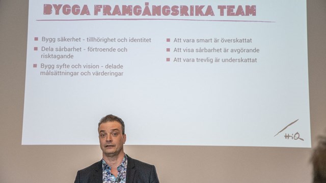 Patrik Holm, HiQ Ace, på Helixdagen 2019.