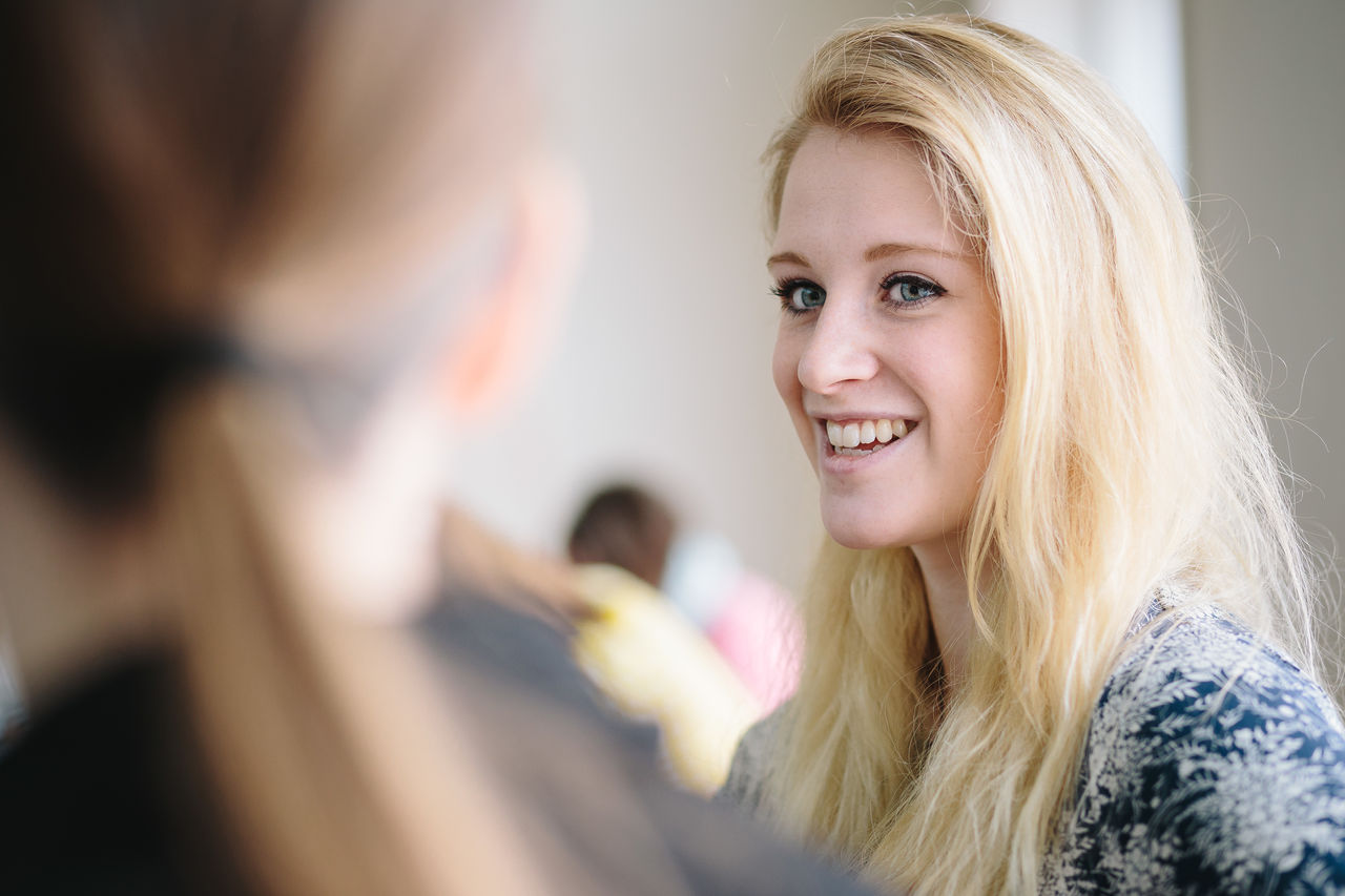 Sarah Child smiling.