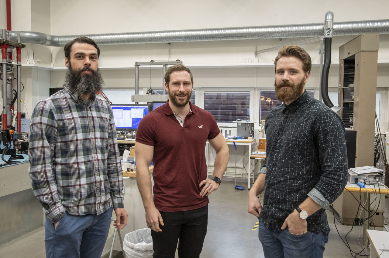 Daniel Leidermark, Christian Busse and Thomas Lindström.
