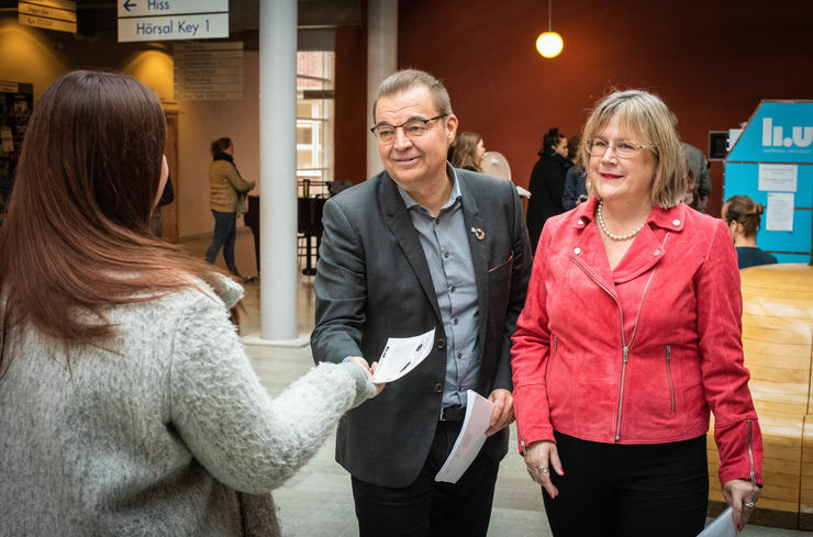 Samverkansdagen 2019, Pär Westrin, samverkansutvecklare LiU, Lise-Lotte Järvinen, Linköpings kommun