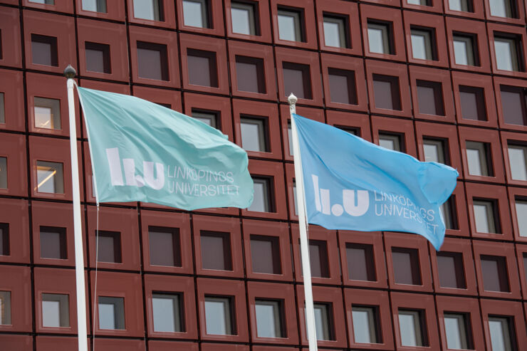 Flags are waving outside at Campus Valla.