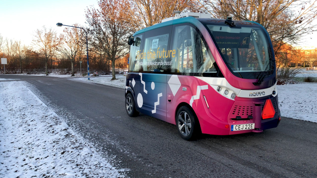 Självkörande bussen Elin