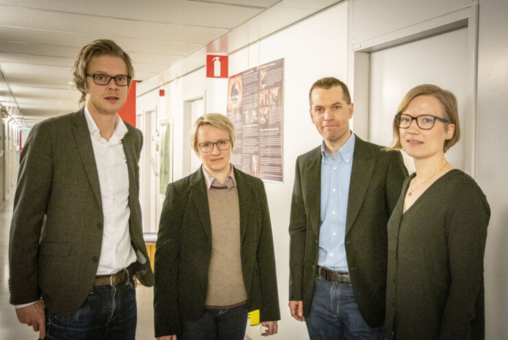 Henrik Nehler, Andrea Fried, Mikael Ottosson och Josefine Rasmussen.