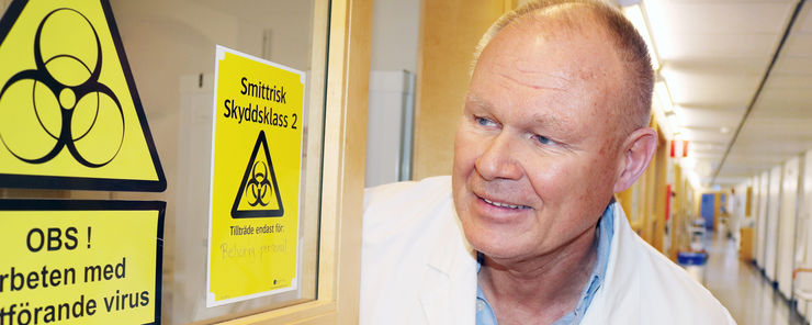 Lennart Svensson, professor i molekylär virologi.