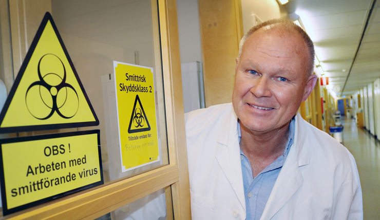 Lennart Svensson, professor i molekylär virologi. 