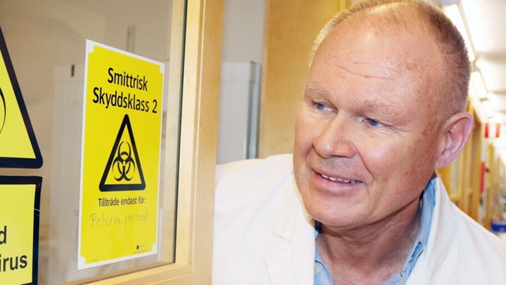 Lennart Svensson, professor i molekylär virologi.