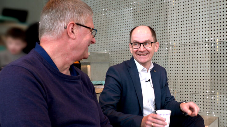 Björn Stafstedt intervjuar Jan-Ingvar Jönsson i Studenthuset