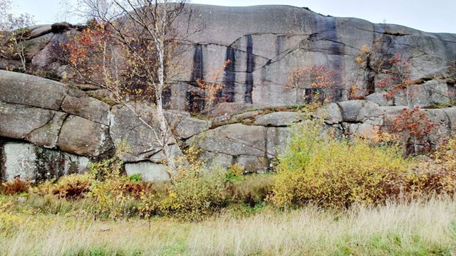 Naturbild på stenar vid Lysekil.