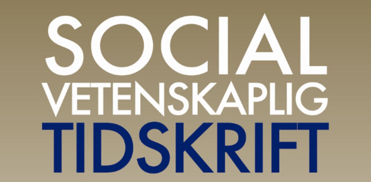 Socialvetenskaplig tidskrift SOCARB