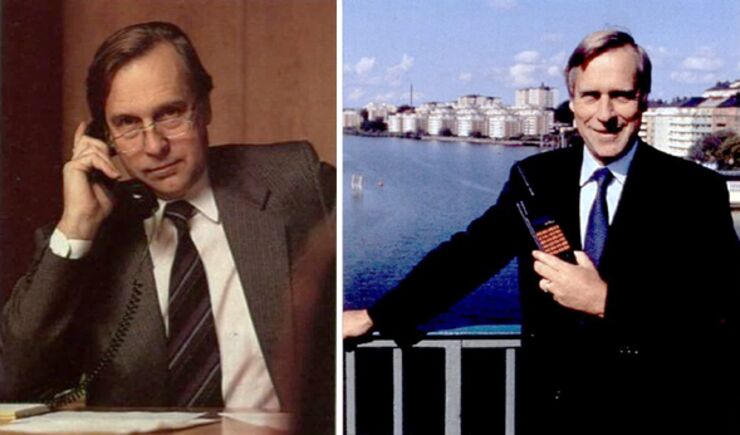 Två pictures of Ericsson CEO Björn Svedberg.