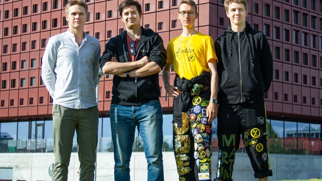 Gabriel Suihko, Robin Mannberg, Joel Nilsson och Martin Andersson.